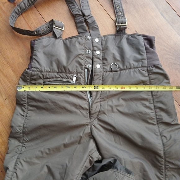 Gerry Nylon Ski Snow Pants Bib Overalls Mens XLarge Brown - Picture 13 of 15